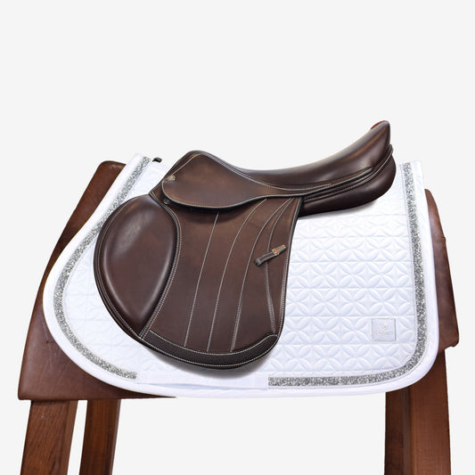 ESKADRON MATTGLOSS SADDLE PAD - WHITE