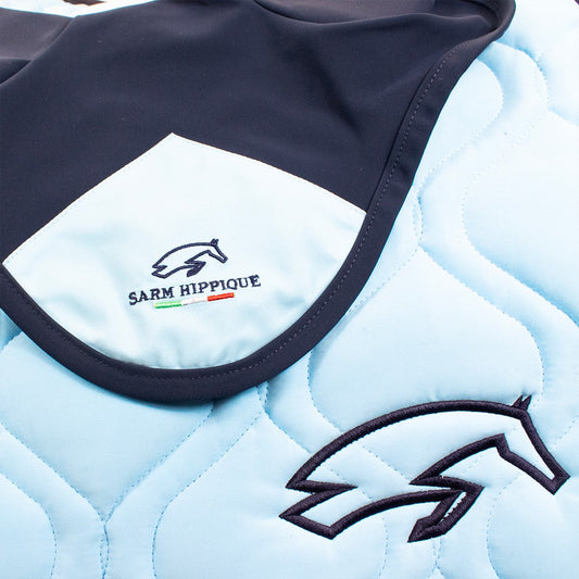 SARM HIPPIQUE SADDLE PAD AND HAT - BLUE