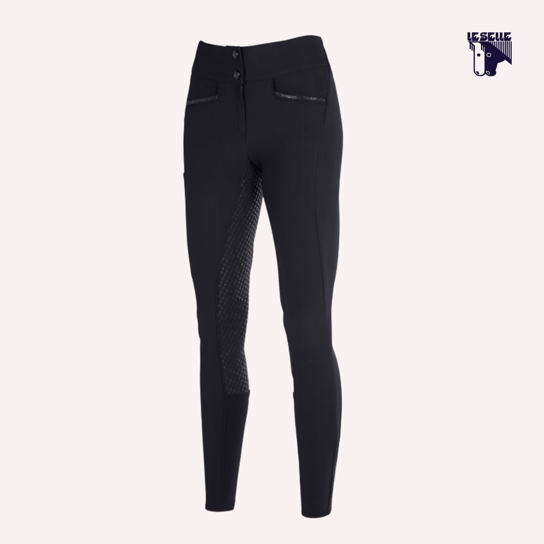 PANTALONI PIKEUR VIOLETTE - NERO