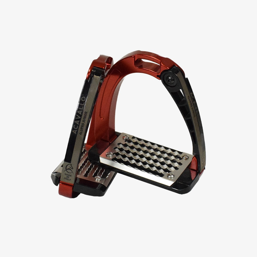 ALUPRO JUNIOR ACAVALLO STIRRUPS - RED