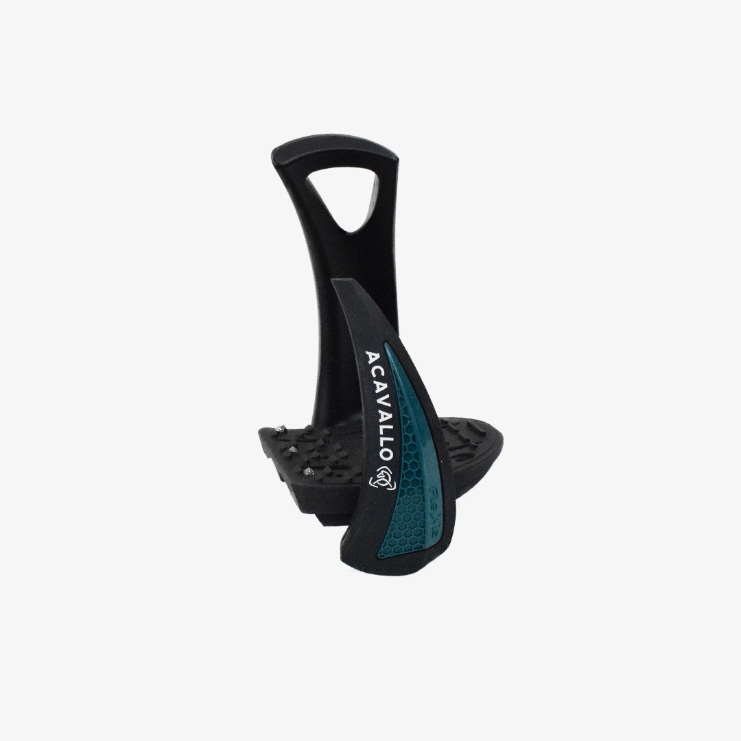 ACAVALLO FLEXIA SILICONE STIRRUPS - GREEN