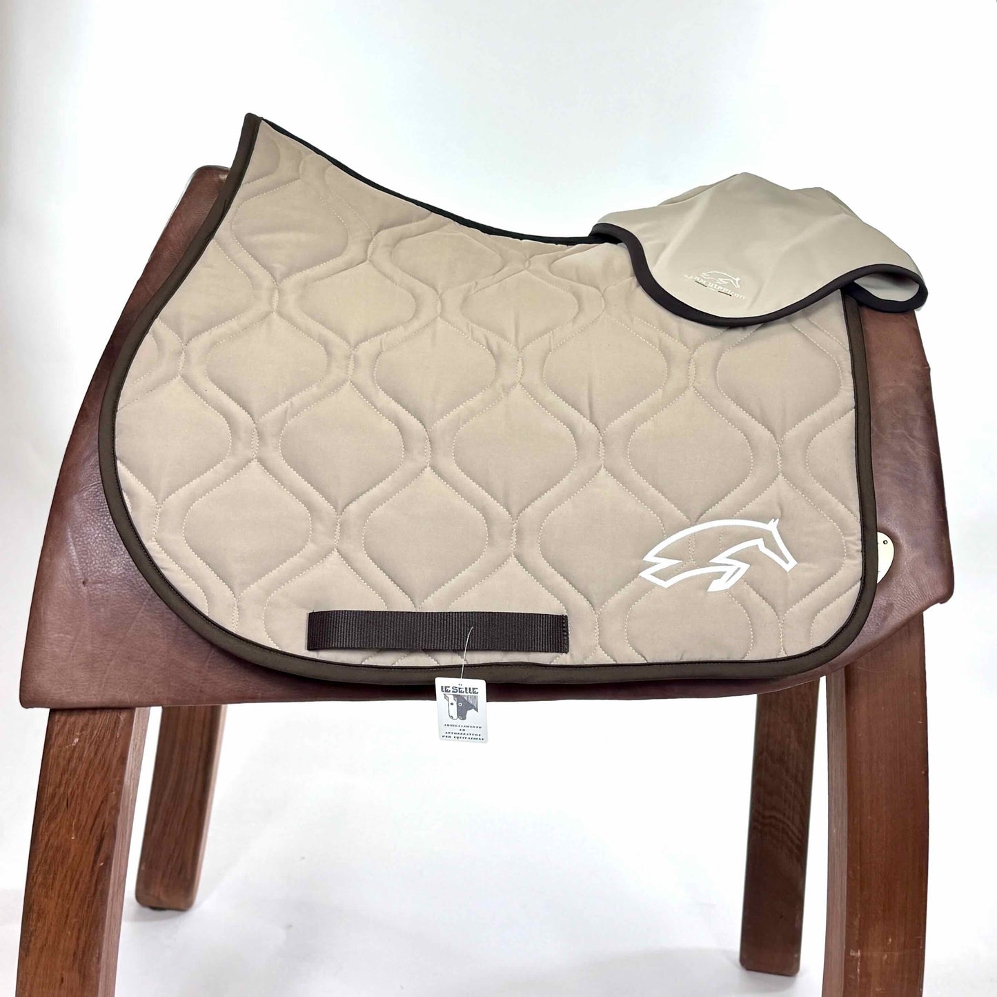 SOTTOSELLA E CUFFIETTA SARM HIPPIQUE - BEIGE E MARRONE