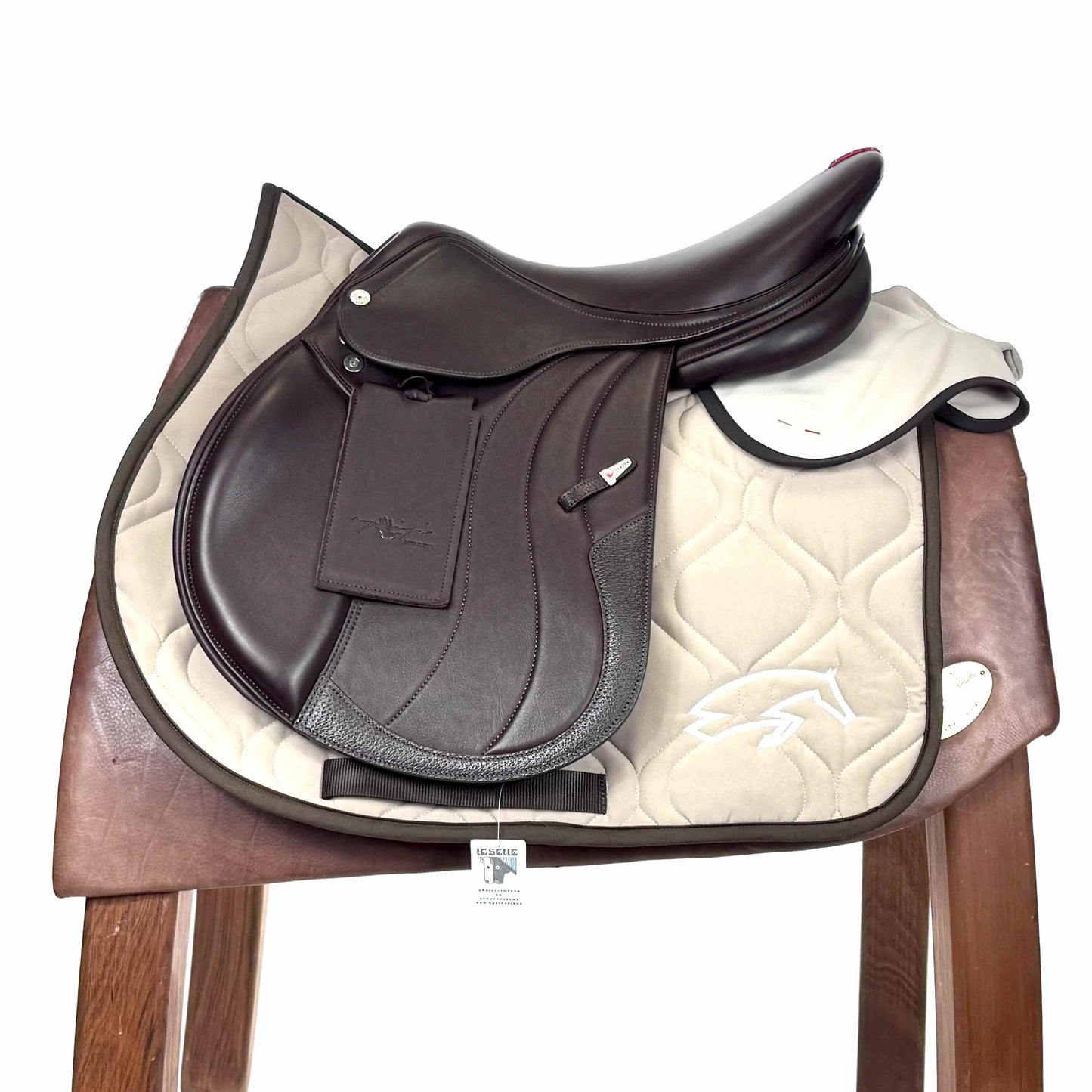 SOTTOSELLA E CUFFIETTA SARM HIPPIQUE - BEIGE E MARRONE