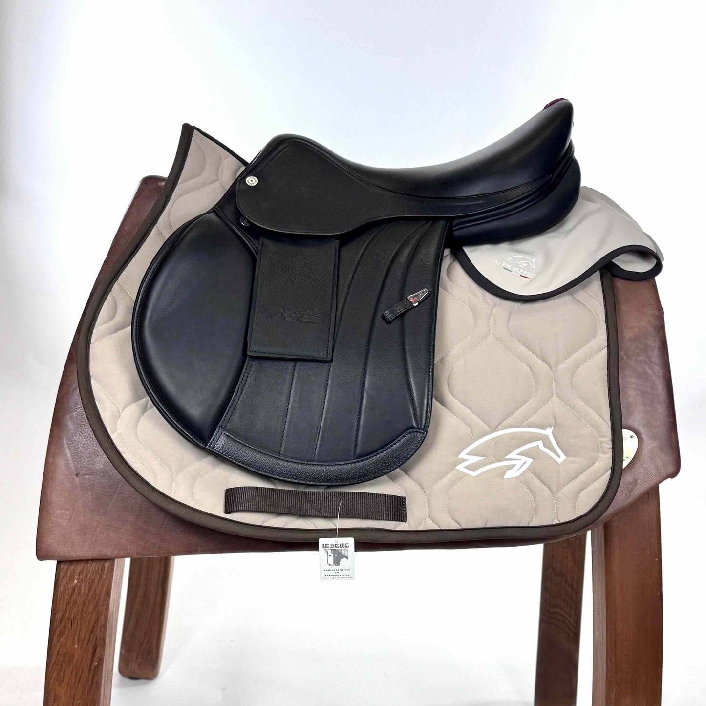 SOTTOSELLA E CUFFIETTA SARM HIPPIQUE - BEIGE E MARRONE