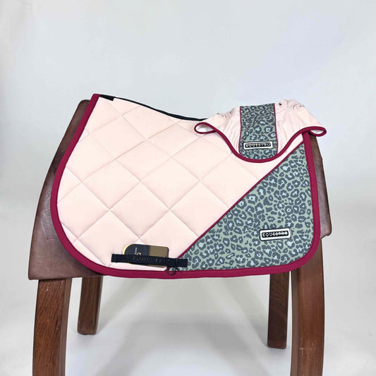 COMPLETO EQUESTRO - ROSA E ANIMALIER