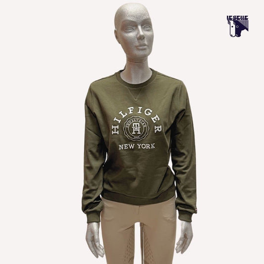 TOMMY HILFIGER EVANS SWEATSHIRT - OLIVE