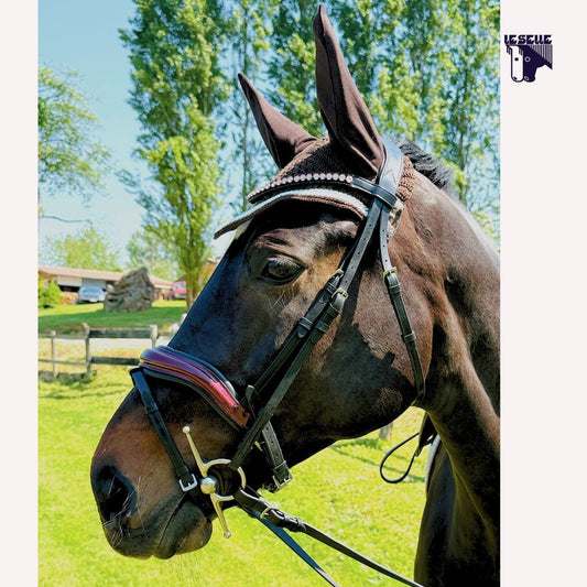 BLACK AND BORDEAUX HEADBOARD