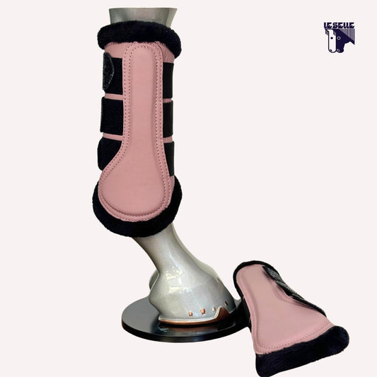 SILVERLINE FAUXFUR BOOTS - ANTIQUE PINK