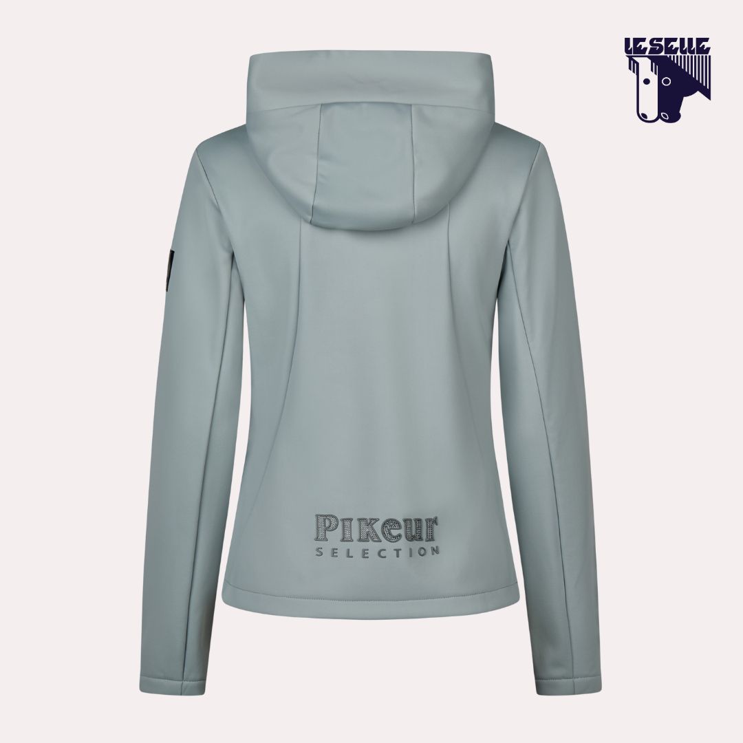 FELPA PIKEUR TECHVELVET FLEECE FLEECE JACKET - AZZURRO POLVERE