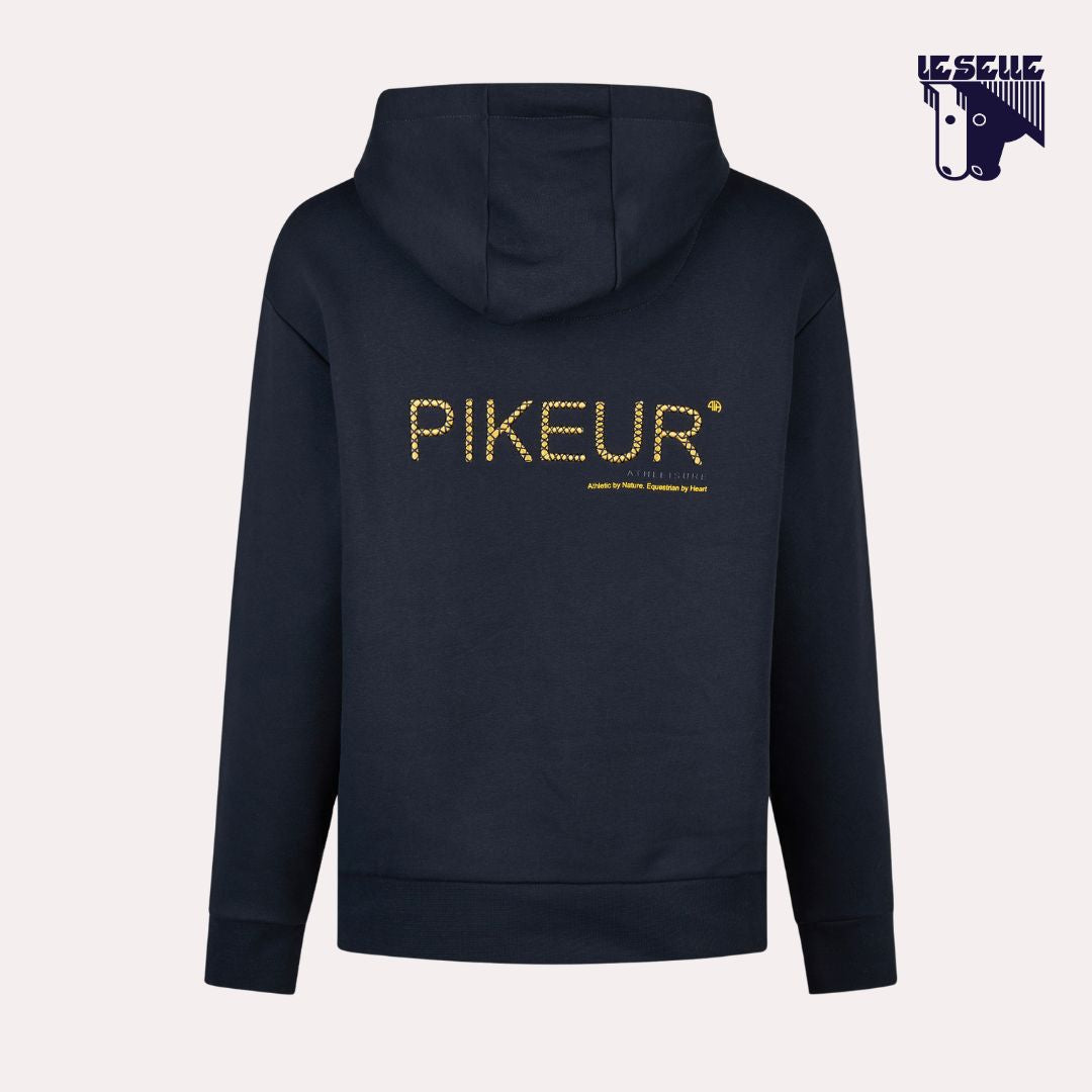 FELPA PIKEUR HOODY ATHLEISURE - BLU