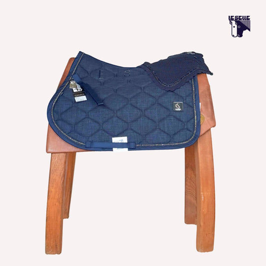 SOTTOSELLA E CUFFIETTA ESKADRON BOUCLÉ CRYSTAL - BLU