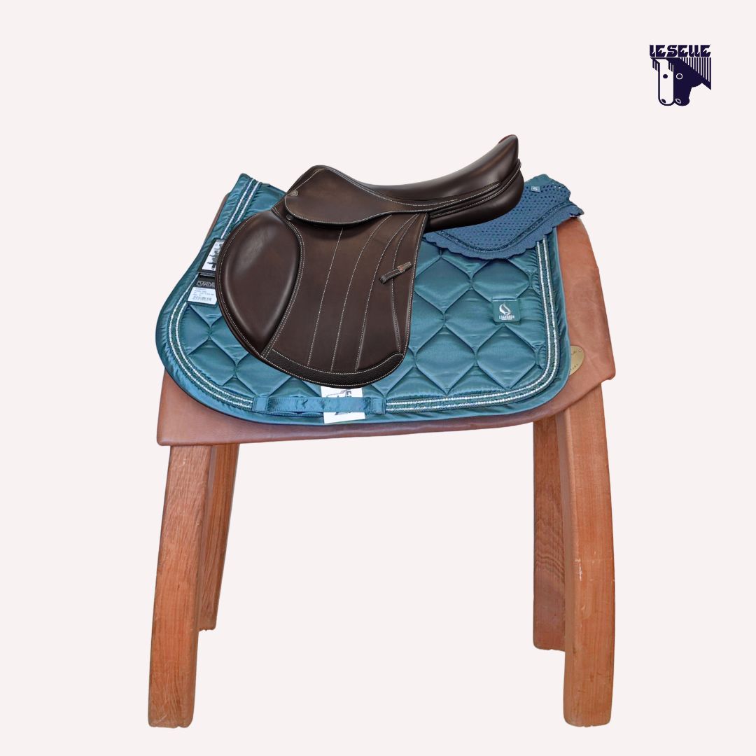 SOTTOSELLA E CUFFIETTA ESKADRON SATIN FRILLS - OCEAN