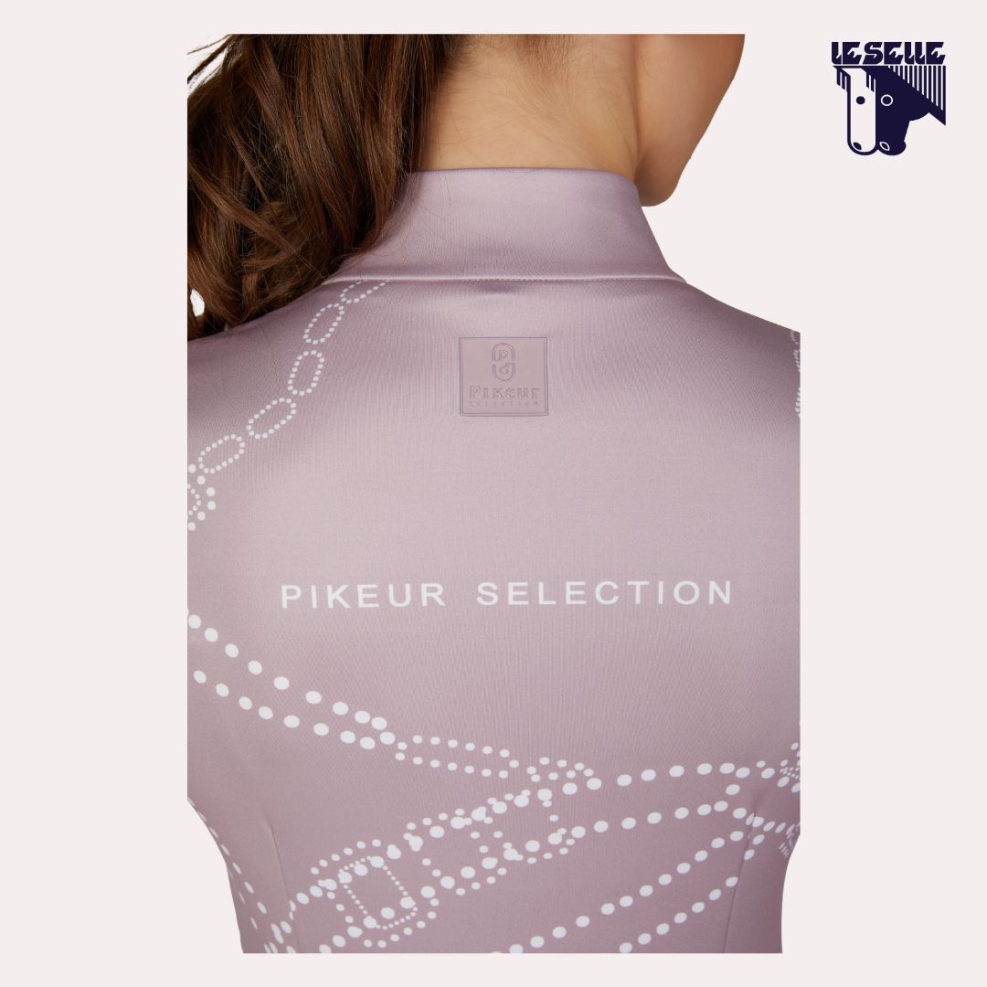PIKEUR ZIP PRINT SHIRT - MAUVE