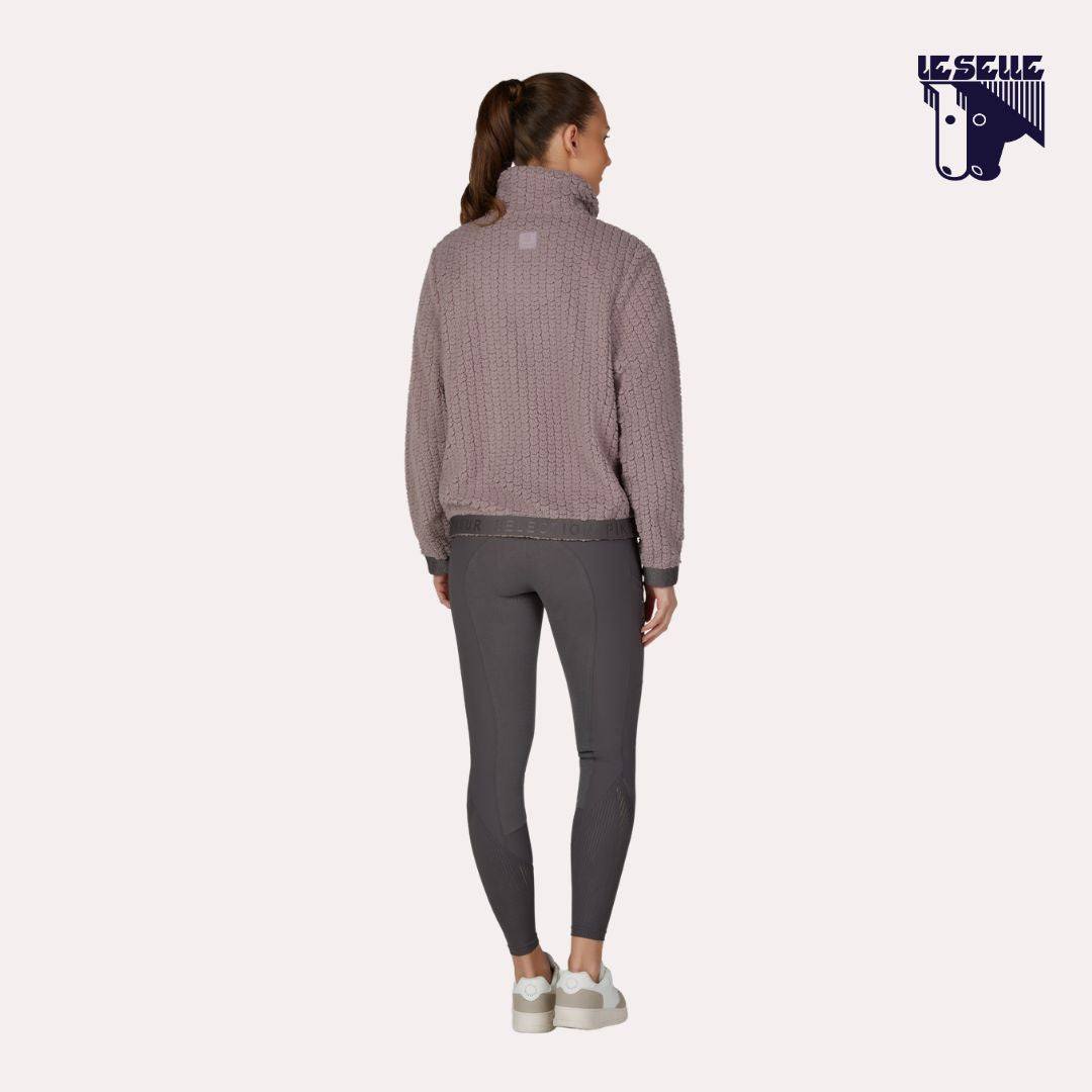 FELPA PIKEUR VELVETKNIT - MAUVE