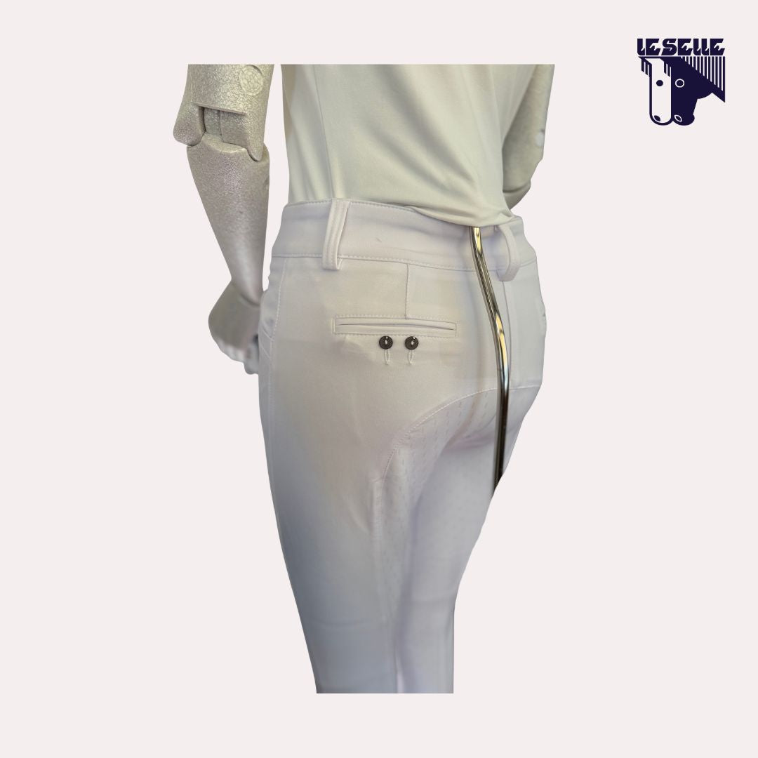 PANTALONE DA GARA FULL GRIP ANNA SCARPATI - BIANCO
