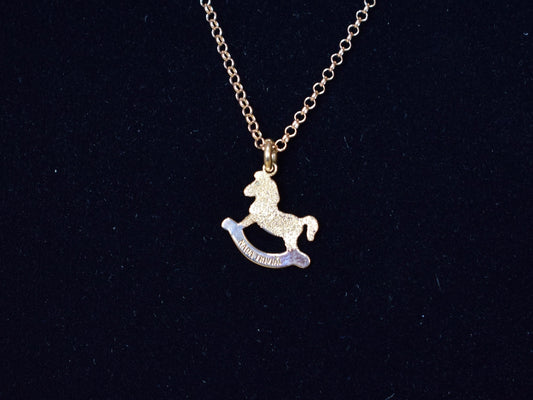 NADA TRIVIAL ROCKING HORSE NECKLACE