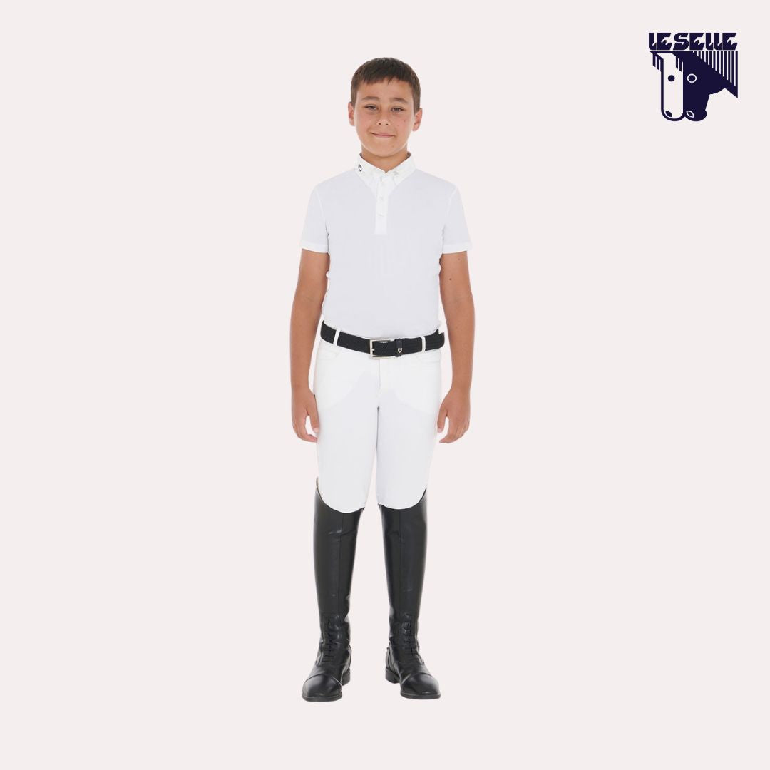 POLO ARSEN DA CONCORSO BIMBO EQUESTRO - BIANCO