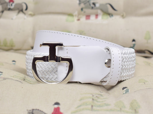 CT ELASTIC WOMEN'S BELT - WHITE