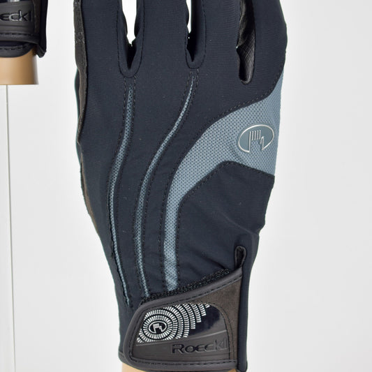 ROECKL MALIA GLOVES BLACK/GREY