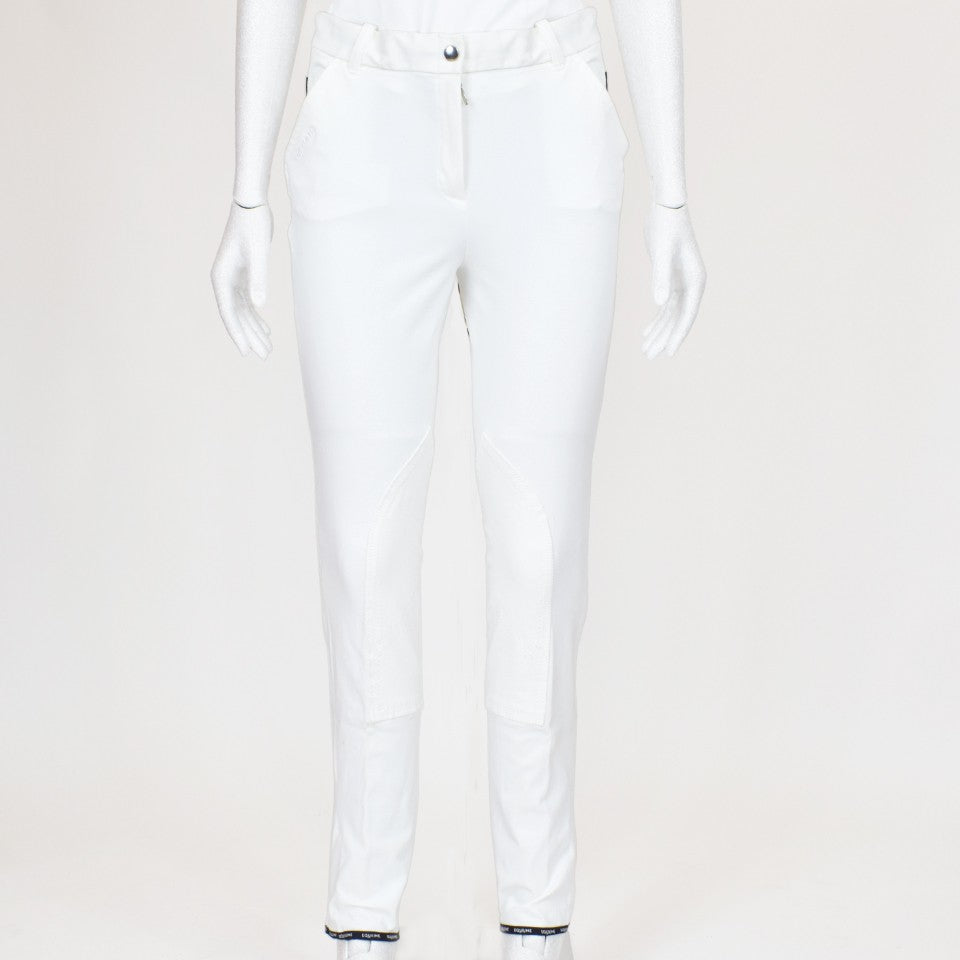 PANTALONI BOSTON EQUILINE - BIANCO