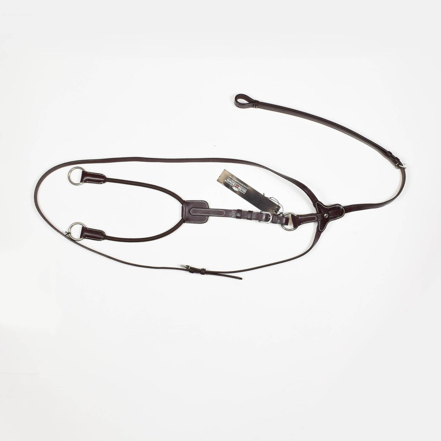 MARTINGALA COLLIER SILVER CROWN - MARRONE