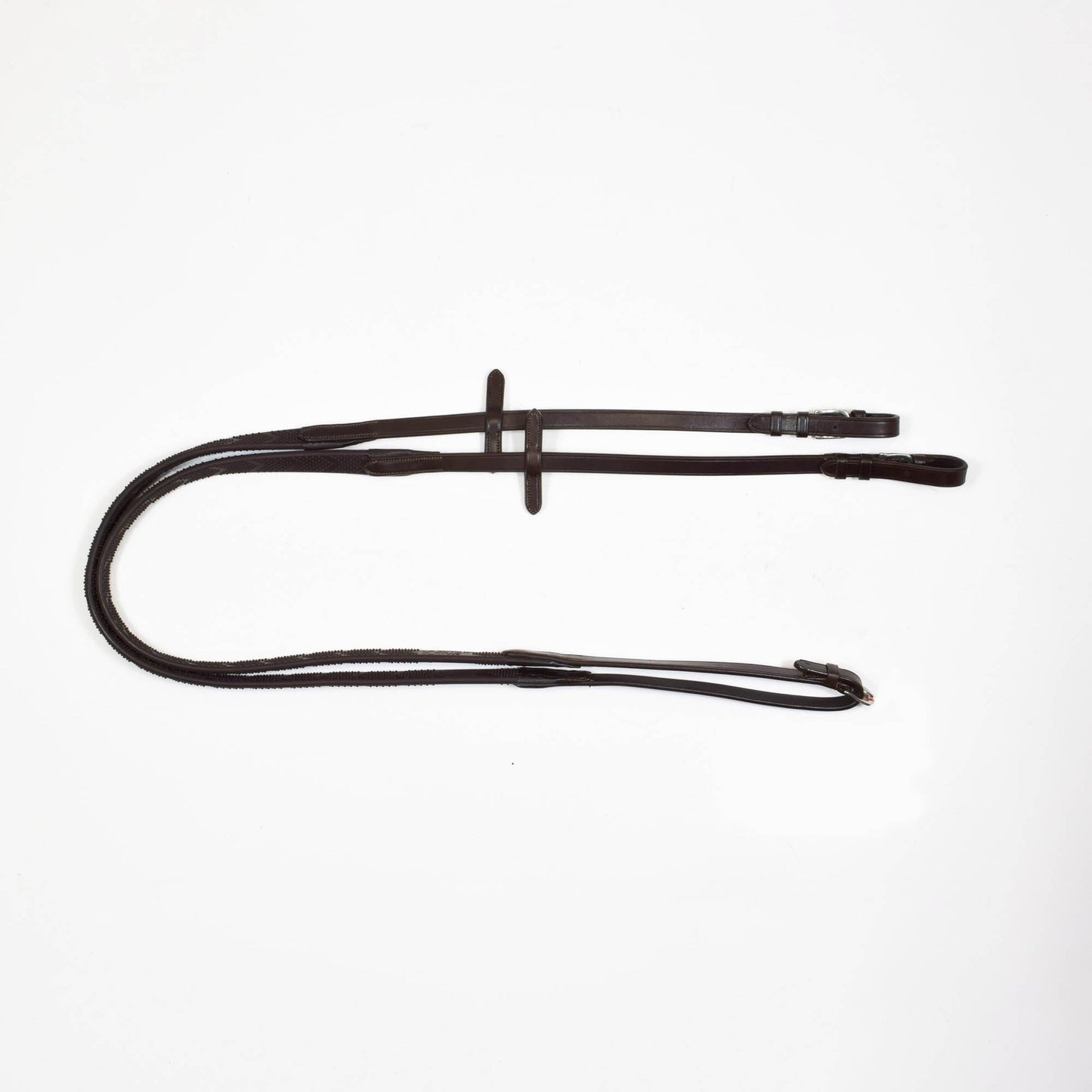 RUBBER HORSE REINS - BROWN