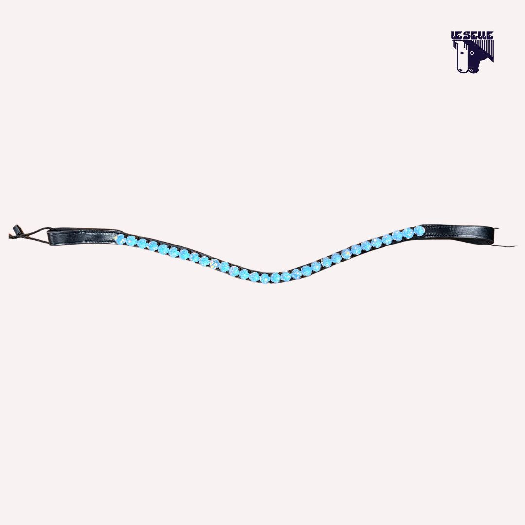 FRONTALINO SILVERLINE TACK - AZZURRO