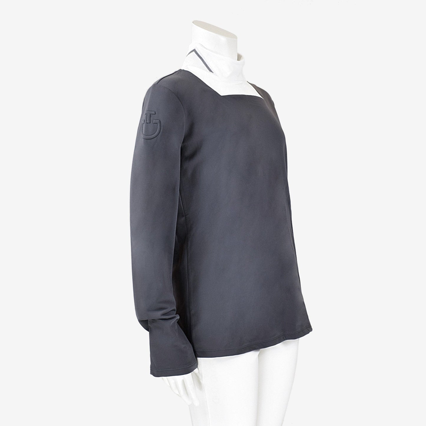 CAVALLERIA TOSCANA RIB KNIT JERSEY FLEECE - GREY