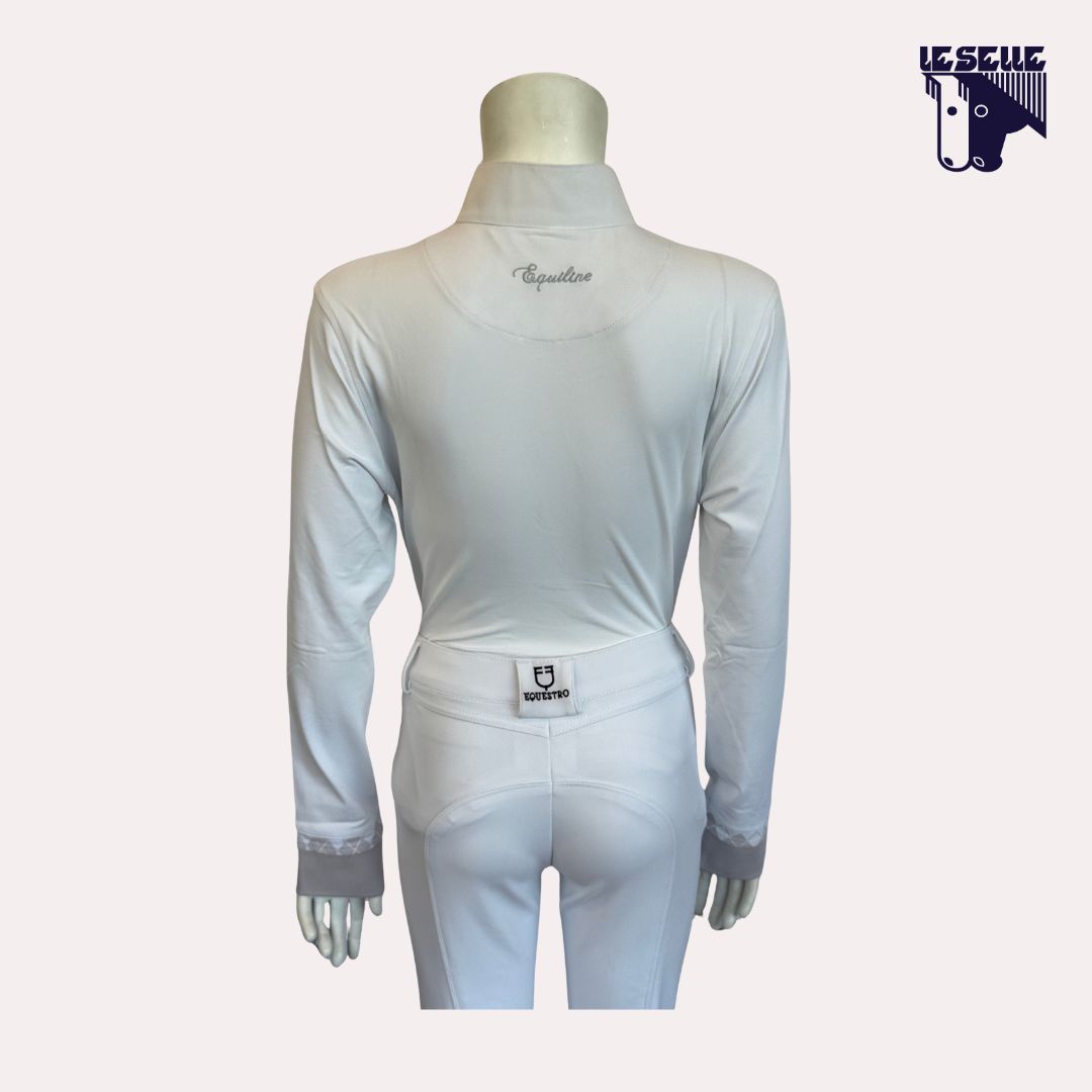 POLO ERIKA DA CONCORSO BIMBA EQUILINE - BIANCO