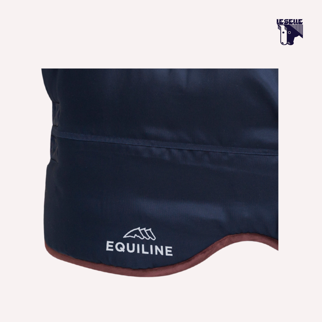 COPERTA INVERNALE EQUILINE VELUT - BLU