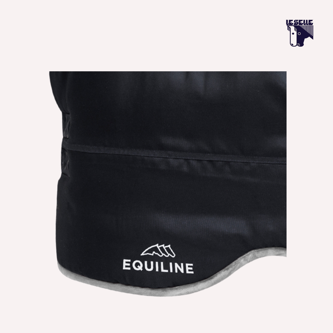 COPERTA INVERNALE EQUILINE VELUT - NERO