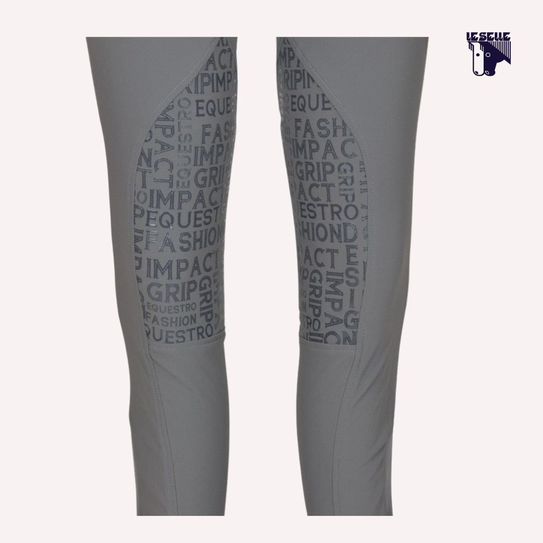 PANTALONI DONNA EQUESTRO XENI - GRIGIO