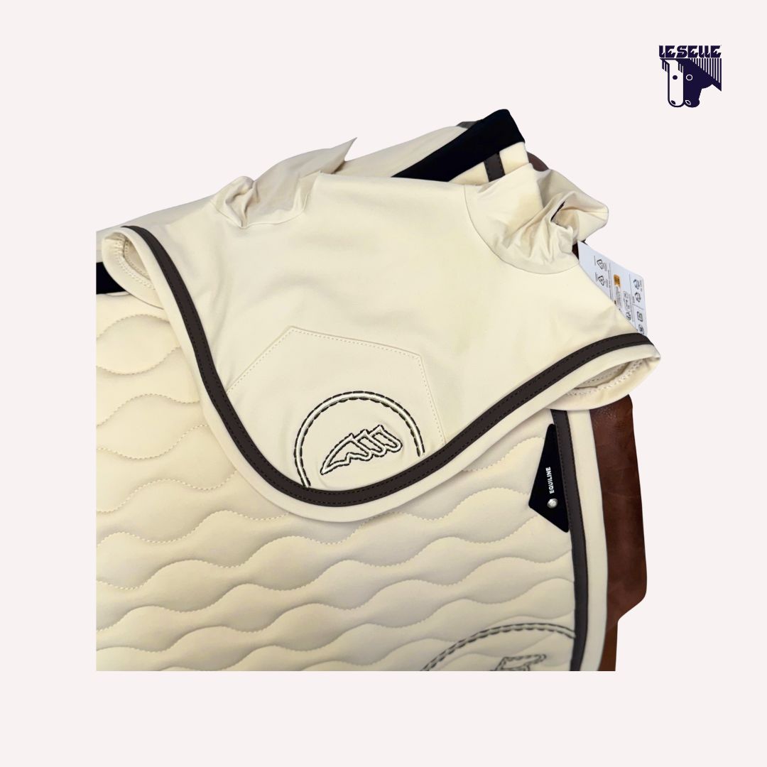 SOTTOSELLA E CUFFIETTA EQUILINE ONDA - BEIGE