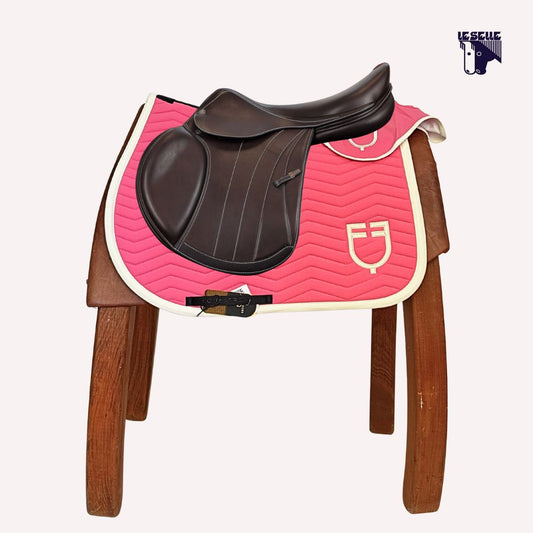 EQUESTRO ONDE SADDLE PAD AND HOOD - FUCHSIA