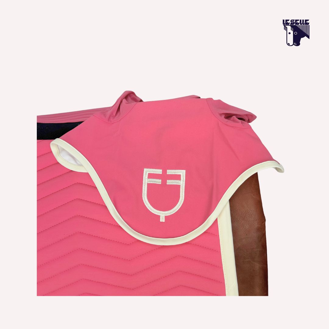 EQUESTRO ONDE SADDLE PAD AND HOOD - FUCHSIA