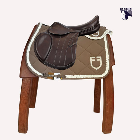 SOTTOSELLA E CUFFIETTA EQUESTRO CORD - TAUPE