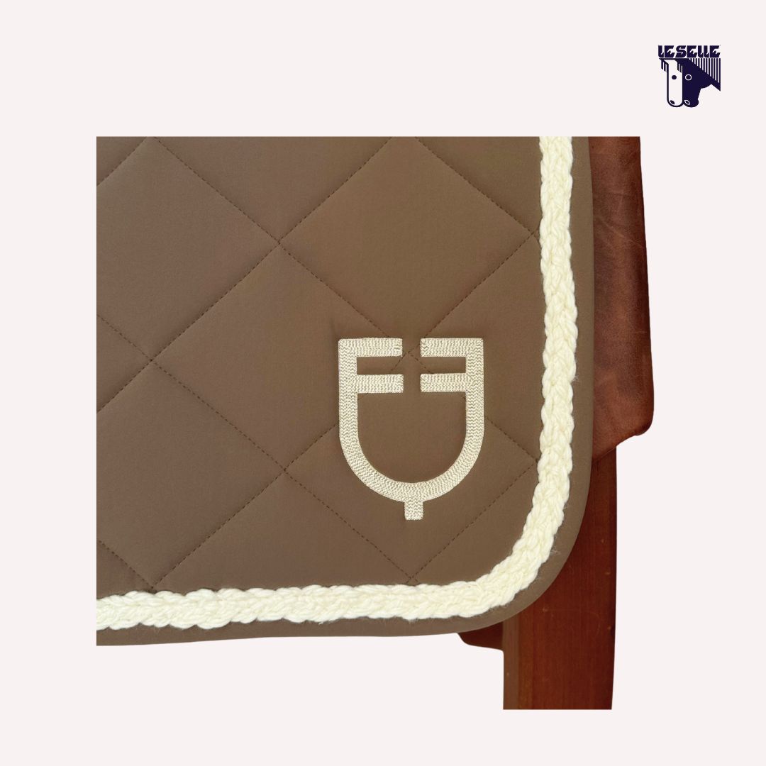 SOTTOSELLA E CUFFIETTA EQUESTRO CORD - TAUPE