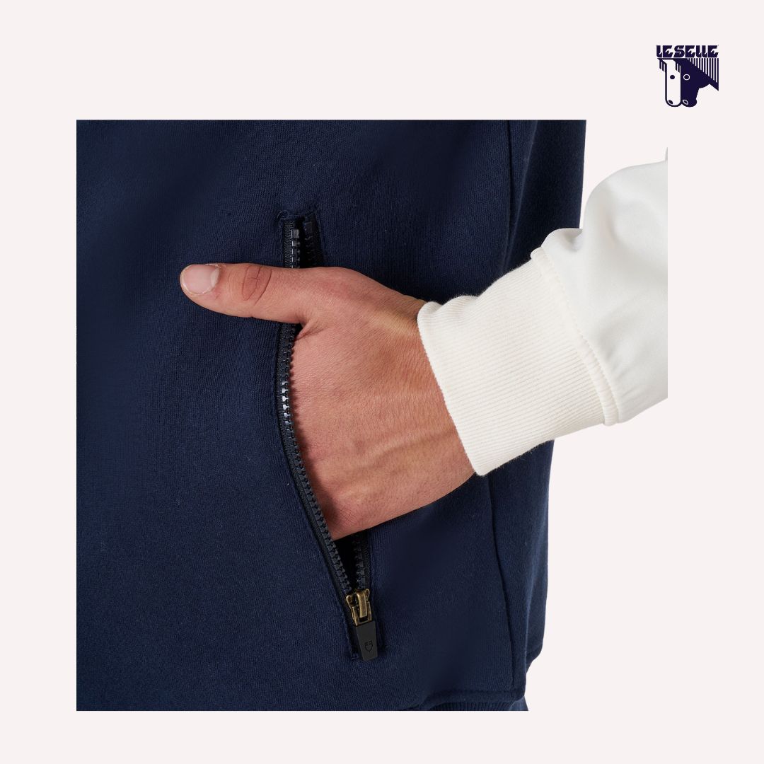 FELPA UOMO EQUESTRO BICOLOR - BLU