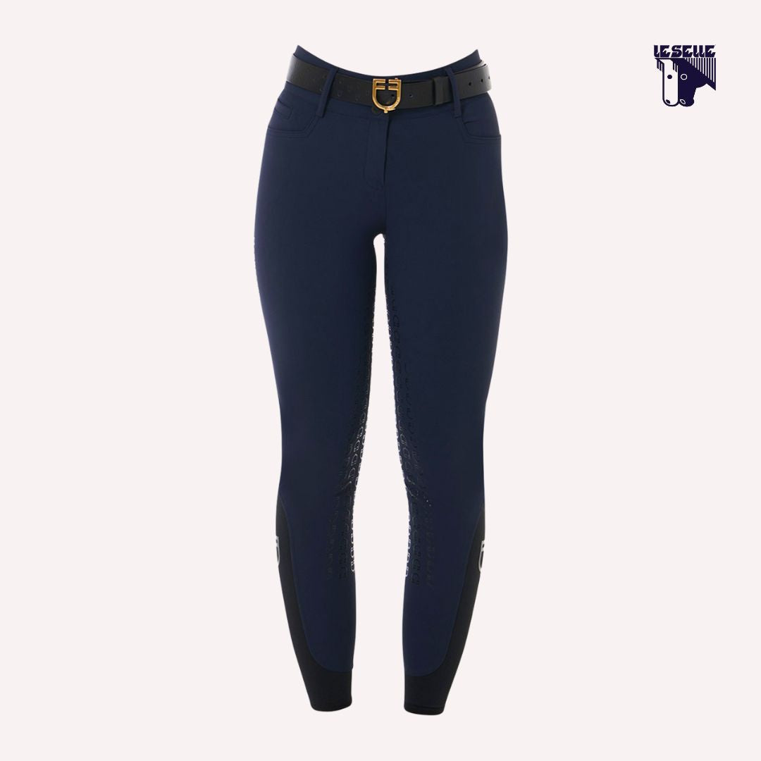 PANTALONI EQUESTRO VITA ALTA -BLU