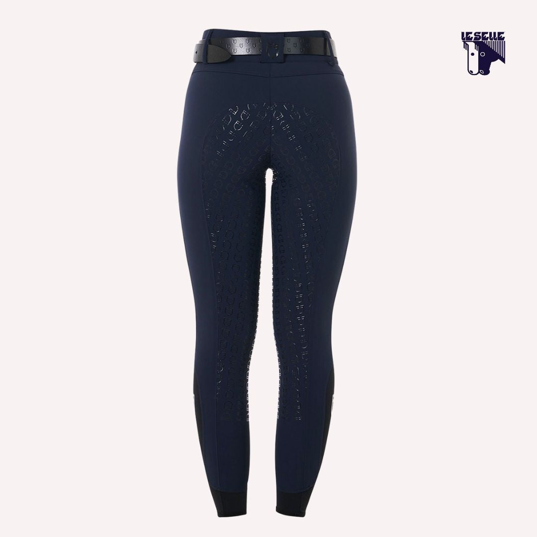 PANTALONI EQUESTRO VITA ALTA -BLU