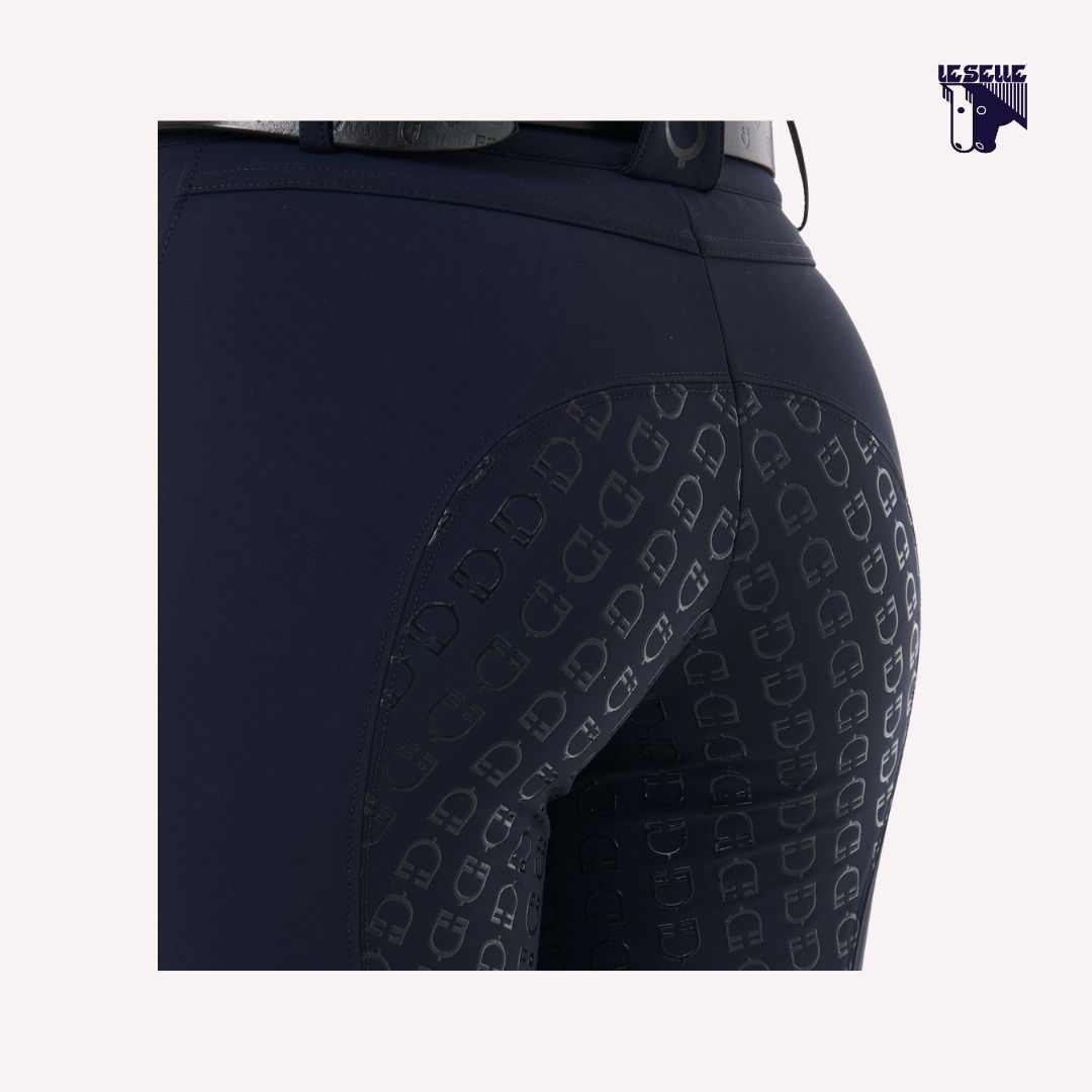 PANTALONI EQUESTRO VITA ALTA -BLU