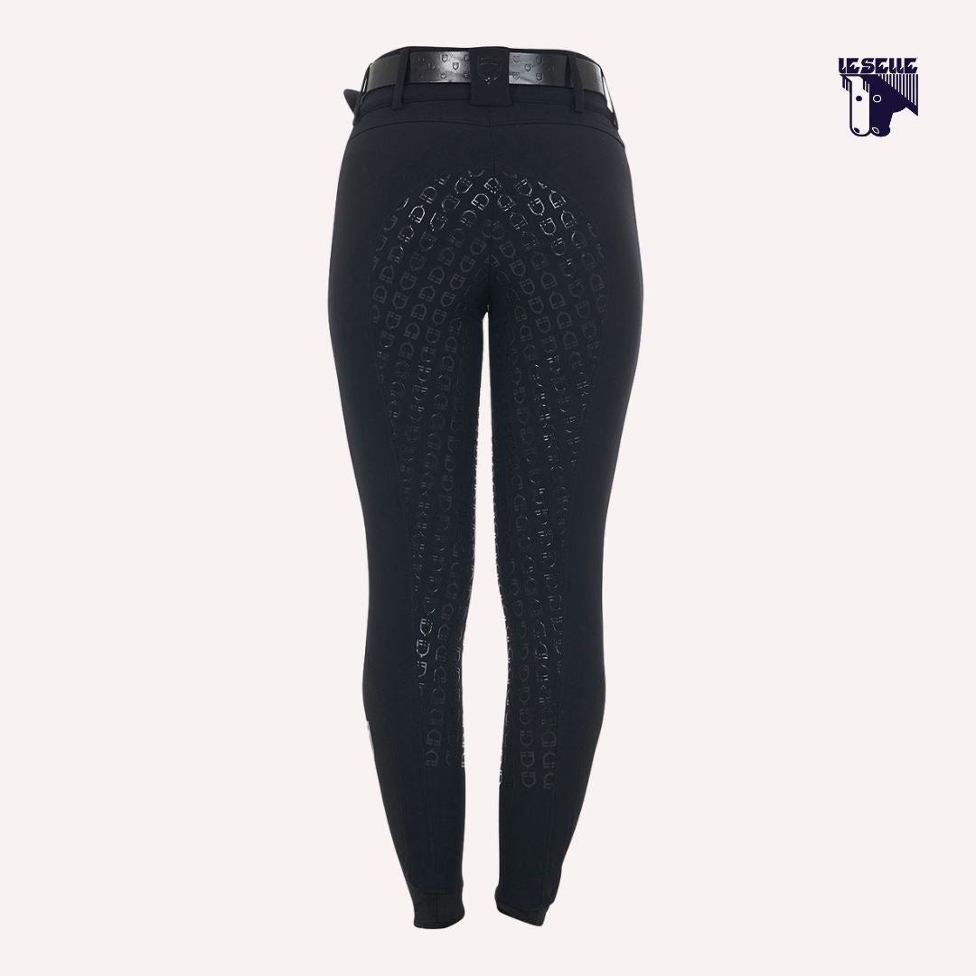 PANTALONI EQUESTRO VITA ALTA - NERO