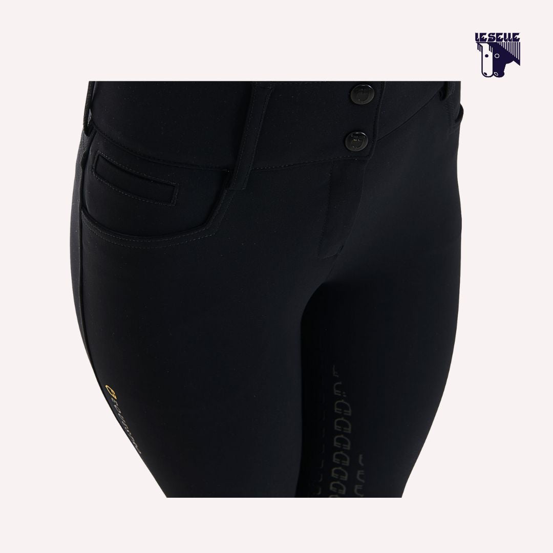 PANTALONI EQUESTRO VITA ALTA - NERO