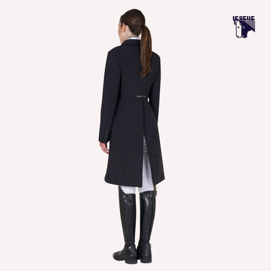 FRAC DONNA EQUESTRO CON STRASS - NERO