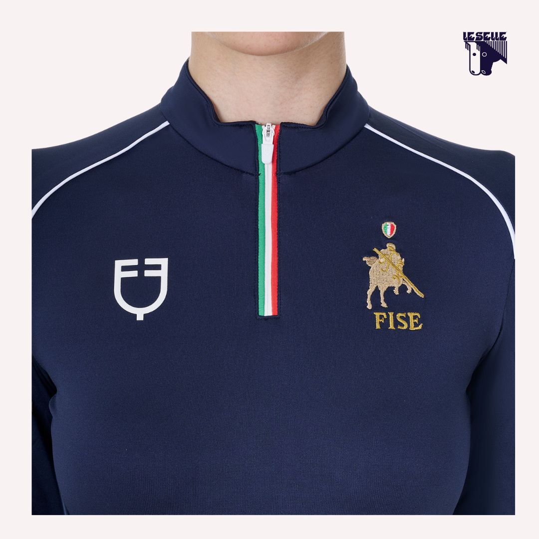 TRAINING TOP EQUESTRO X FISE - BLU