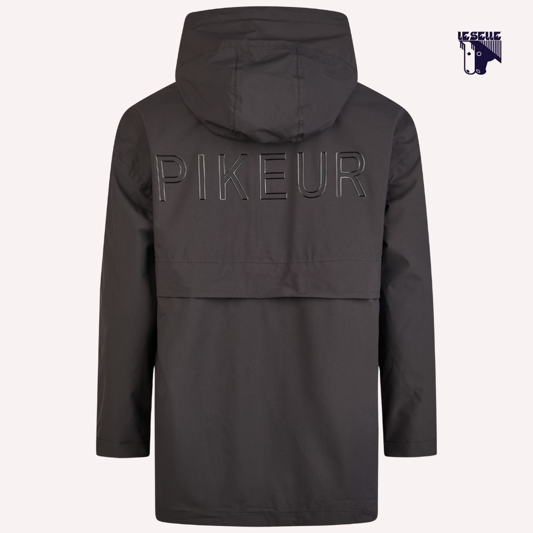 PIKEUR PONCHO RAIN ZIP - NERO