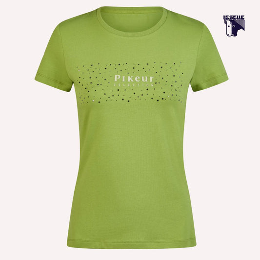 T-SHIRT IN COTONE PIKEUR - LIME