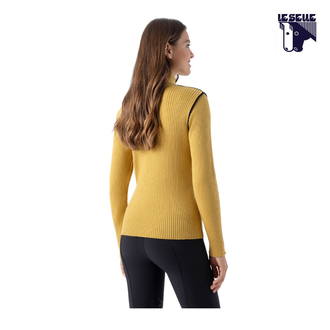 PULLOVER MEZZA ZIP EQCLIP EQUILINE - BANANA