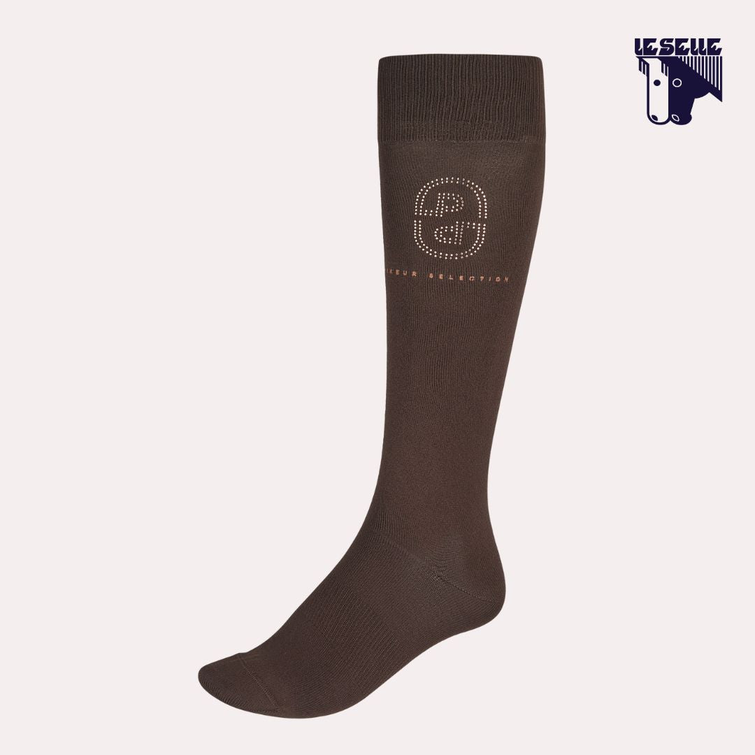 CALZINI PIKEUR KNEE SOCKS STUD - MARRONE