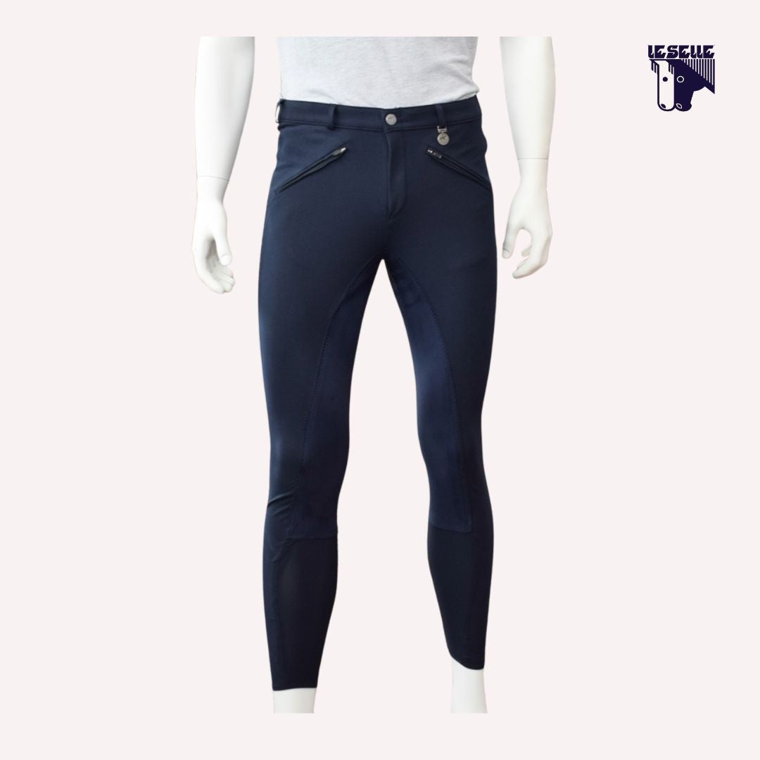 PANTALONI LIOSTRO STRETCH PIKEUR - BLU